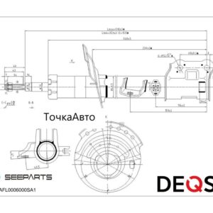 DEQST Амортизатор подвески передний левый