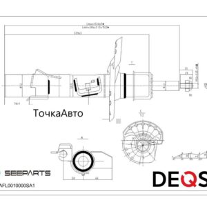 DEQST Амортизатор подвески передний левый