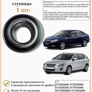 Подшипник ступицы DODA