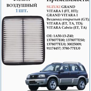 Фильтр двигателя воздушный для Сузуки Гранд Витара первого поколения ZEKKERT LF-1526