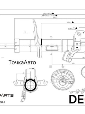 DEQST Амортизатор подвески передний левый