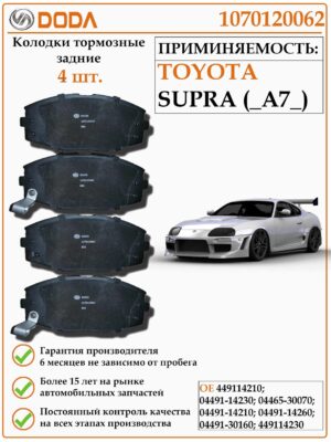 Колодки тормозные передние Toyota Camry